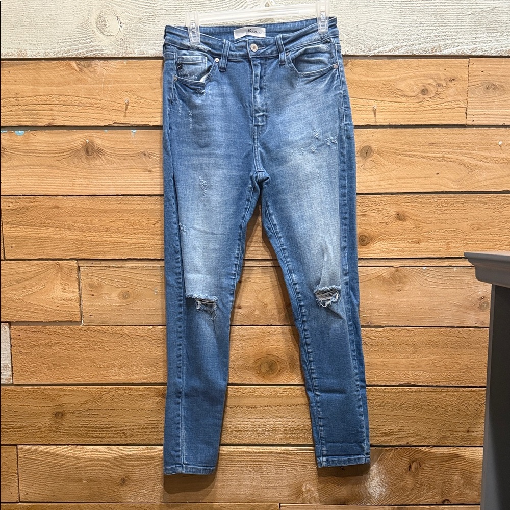 KanCan Blue Distressed Skinny Jeans